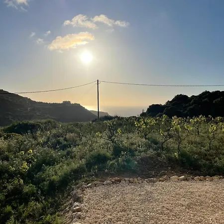 Les Oliviers With Sea View On Petani בית נופש Vóvikes