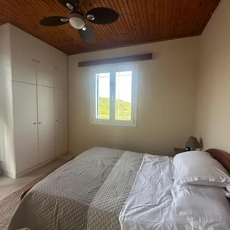 Les Oliviers With Sea View On Petani בית נופש Vóvikes